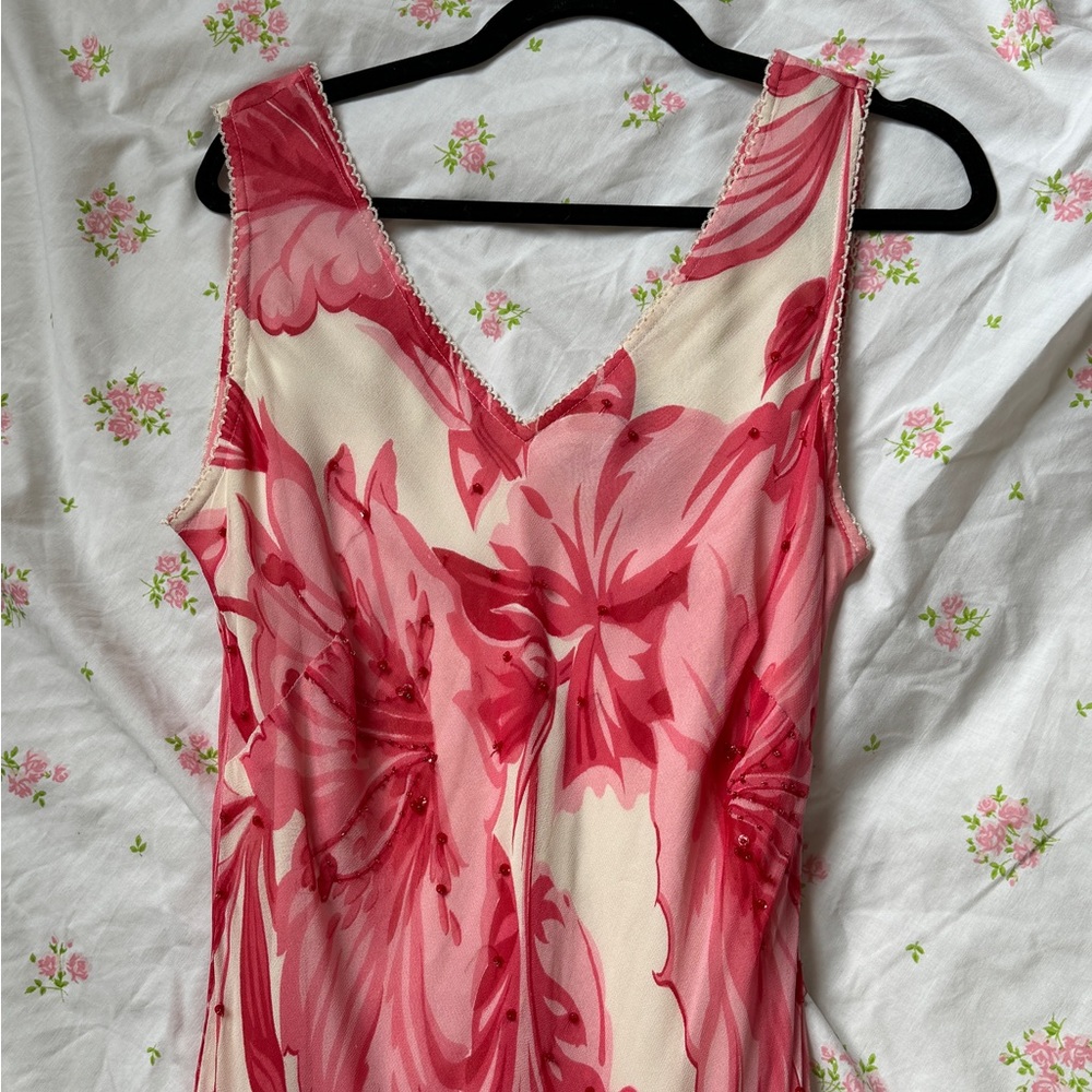 Vintage Floral Y2K Dress Gown - Picture 6 of 15
